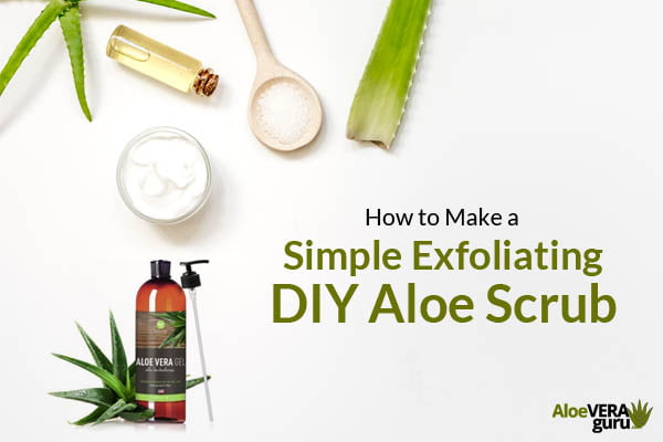 How to make a simple exfoliating DIY aloe vera scrub - guide